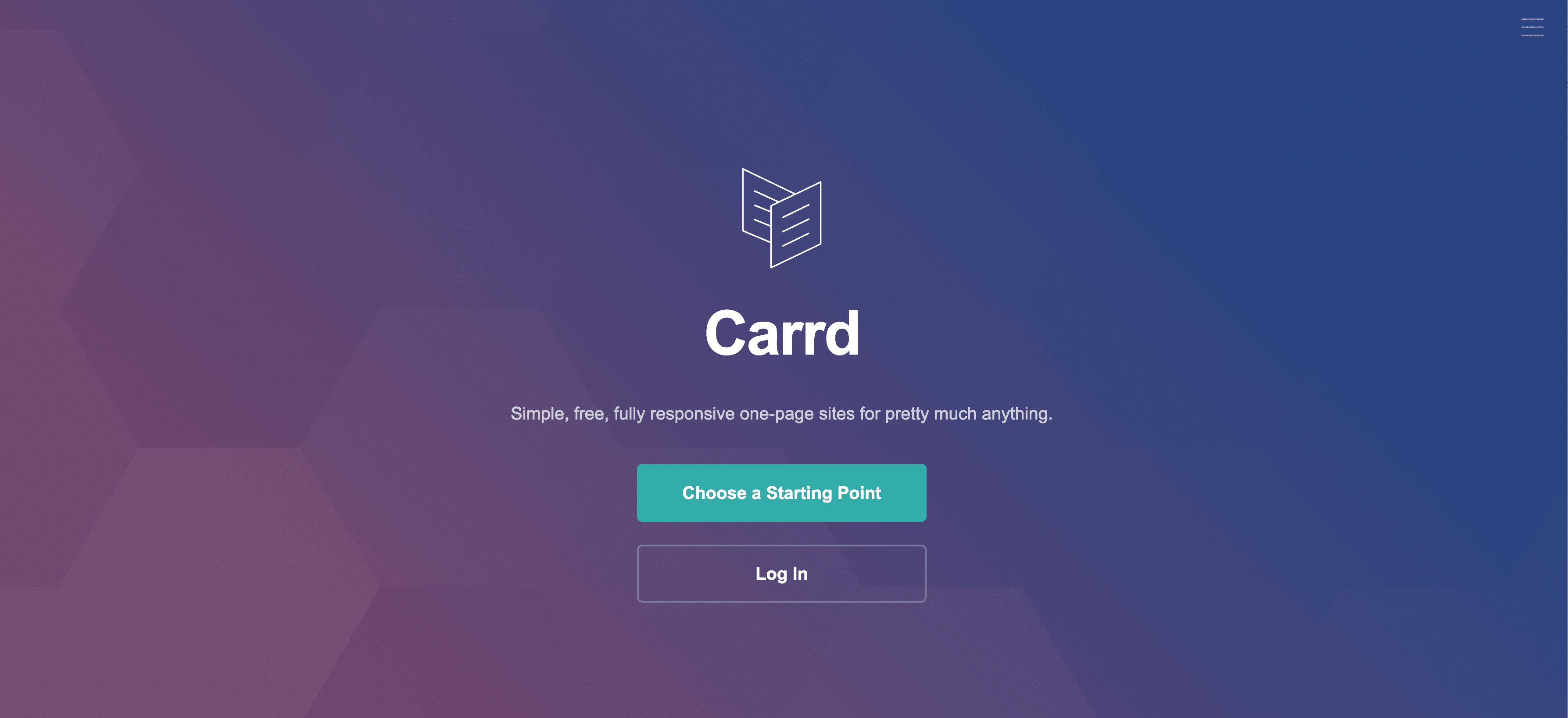 Carrd screenshot