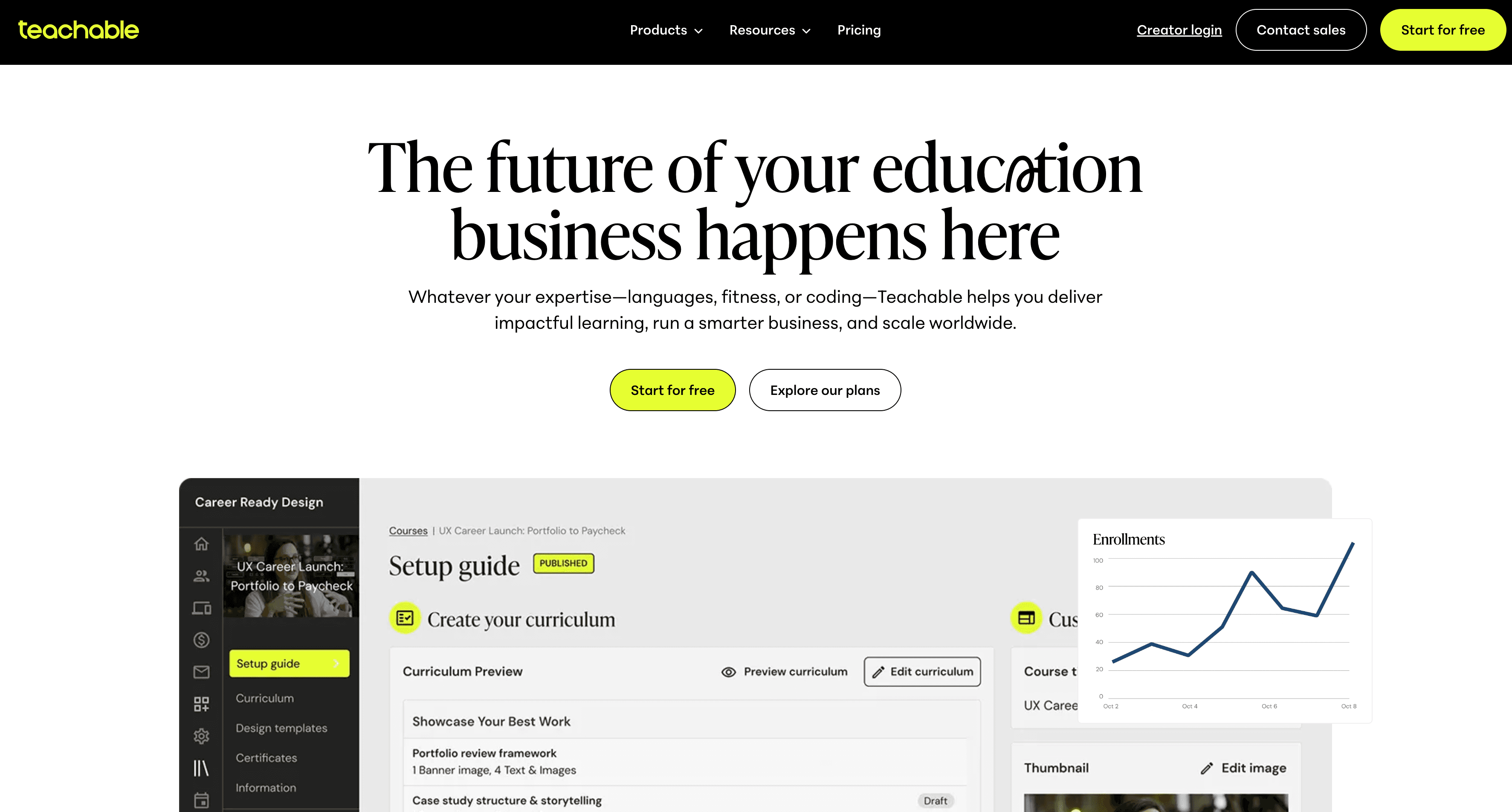 Teachable screenshot