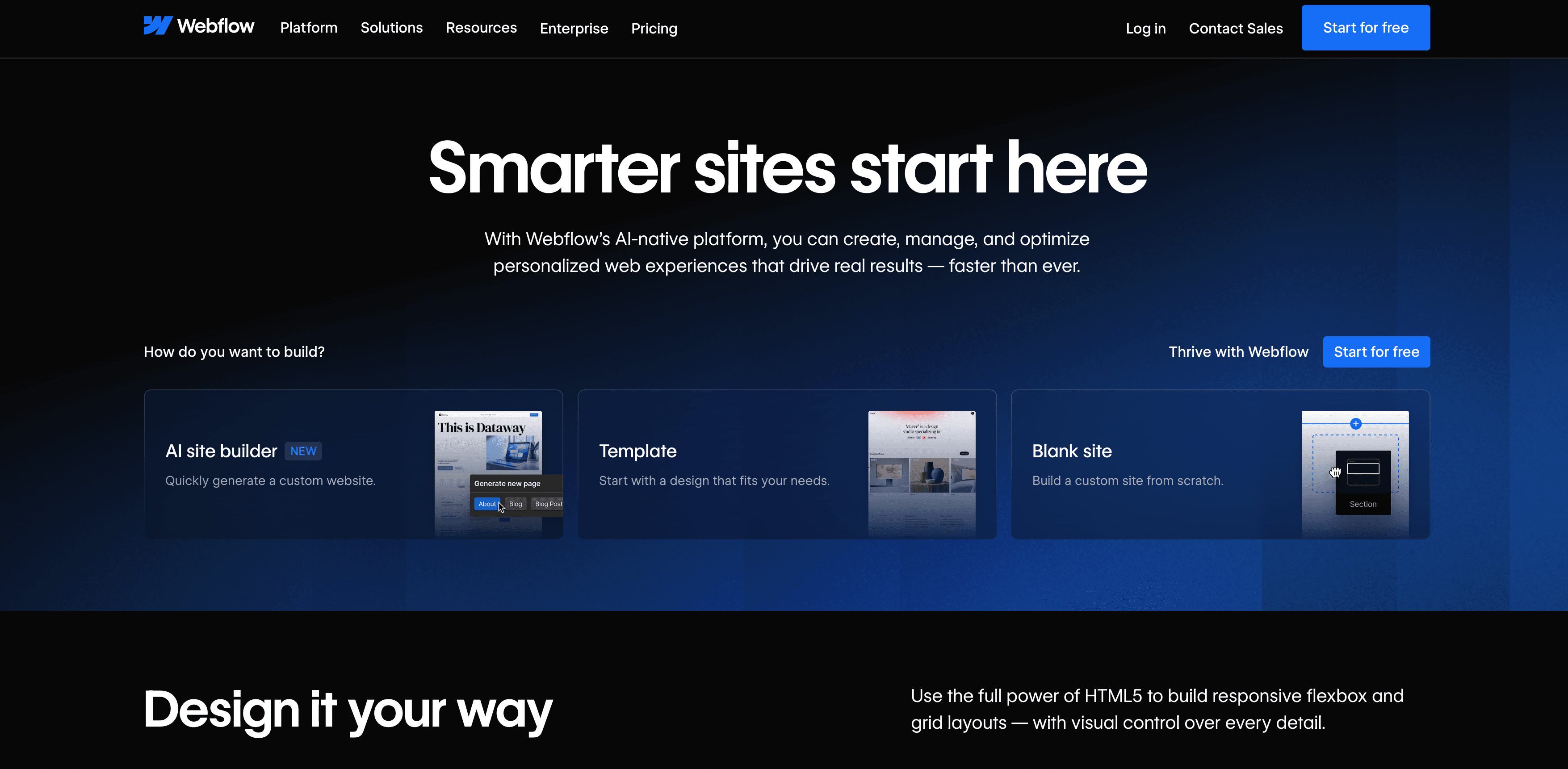 Webflow screenshot